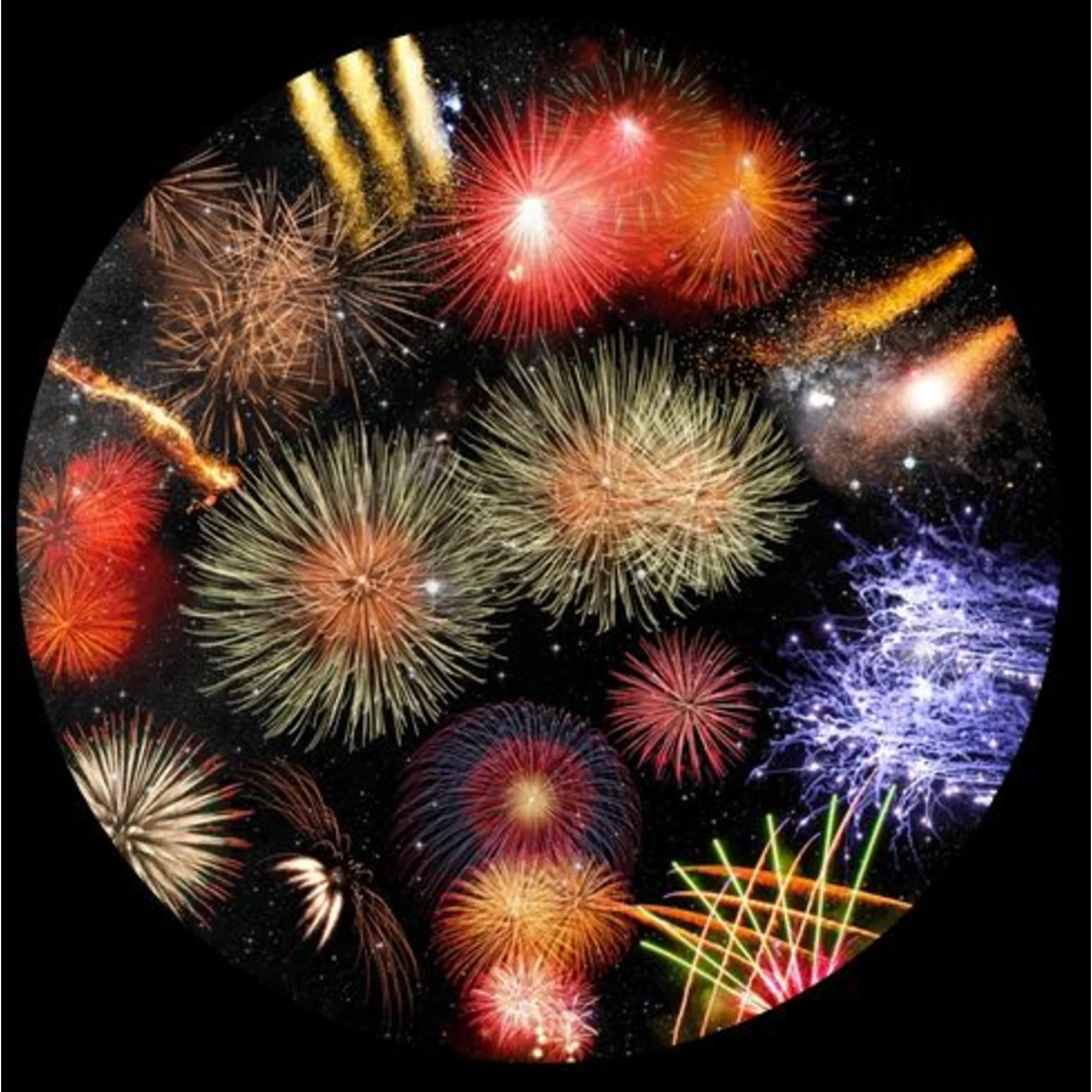 Diapositive pour le Sega Homestar Planetarium Feuerwerk Scenic