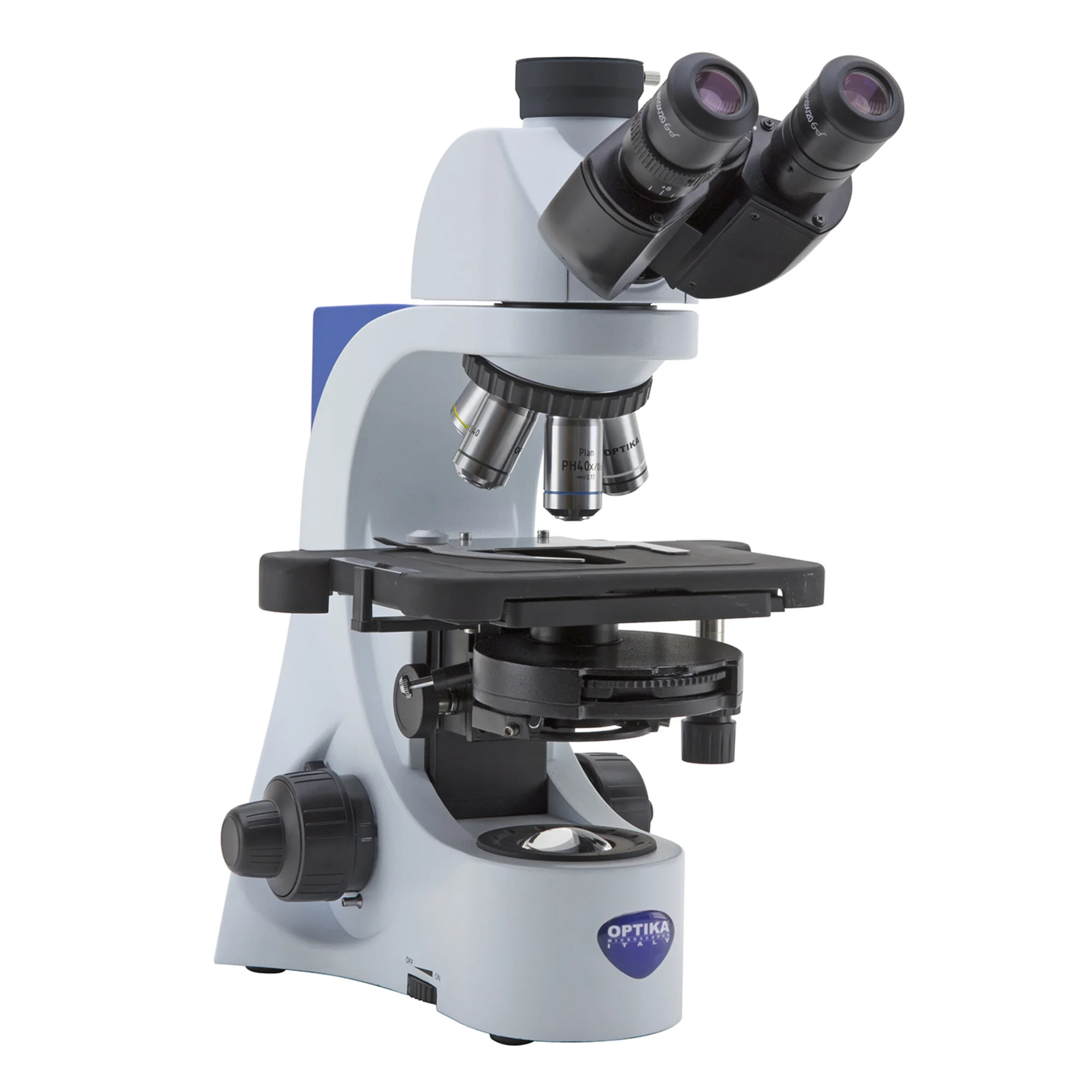 Microscope plan trinoculaire B-383Phi à contraste de phase, X-LED, infinity