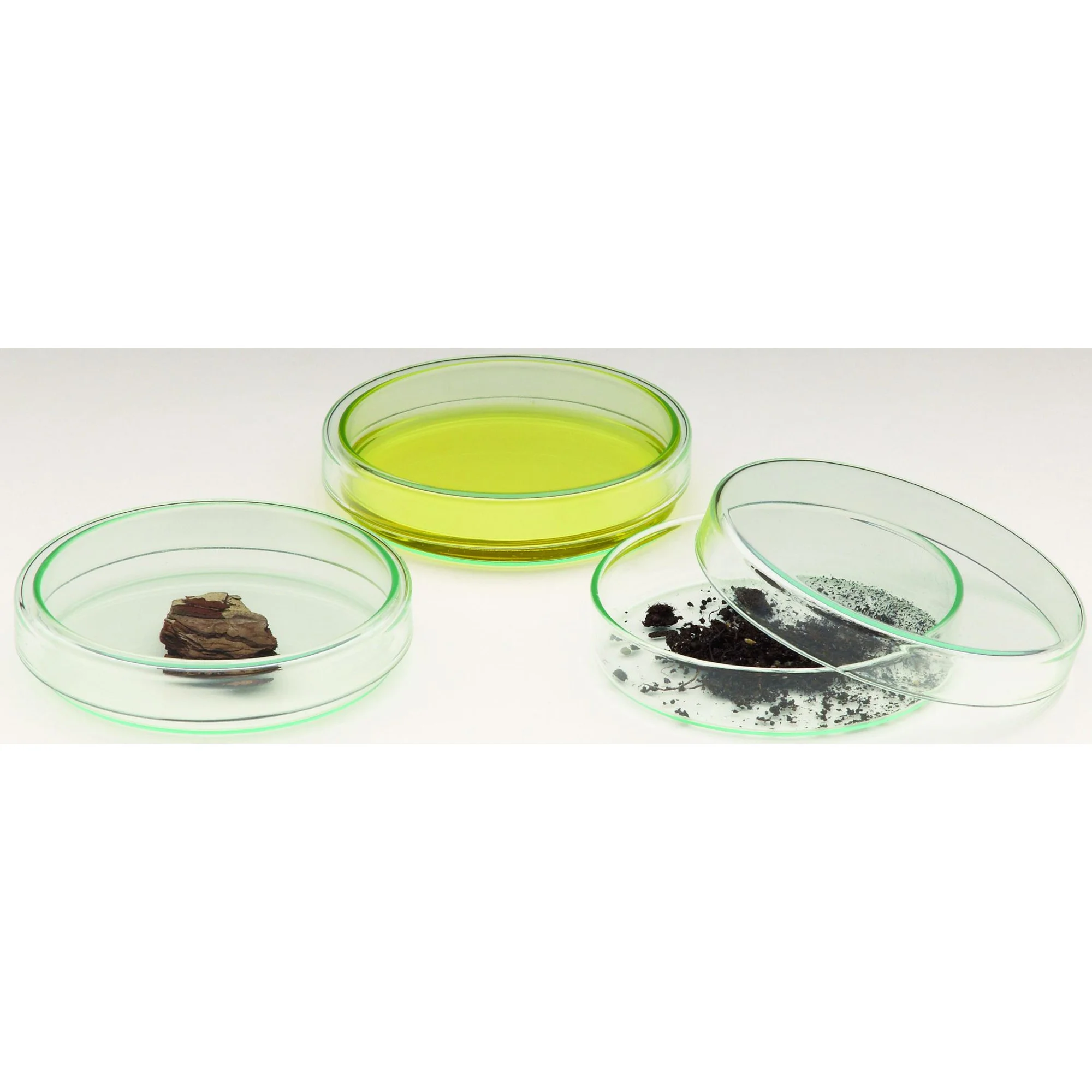 Boîtes de Pétri 60 x 15 mm, verre avec couvercle à trop-plein