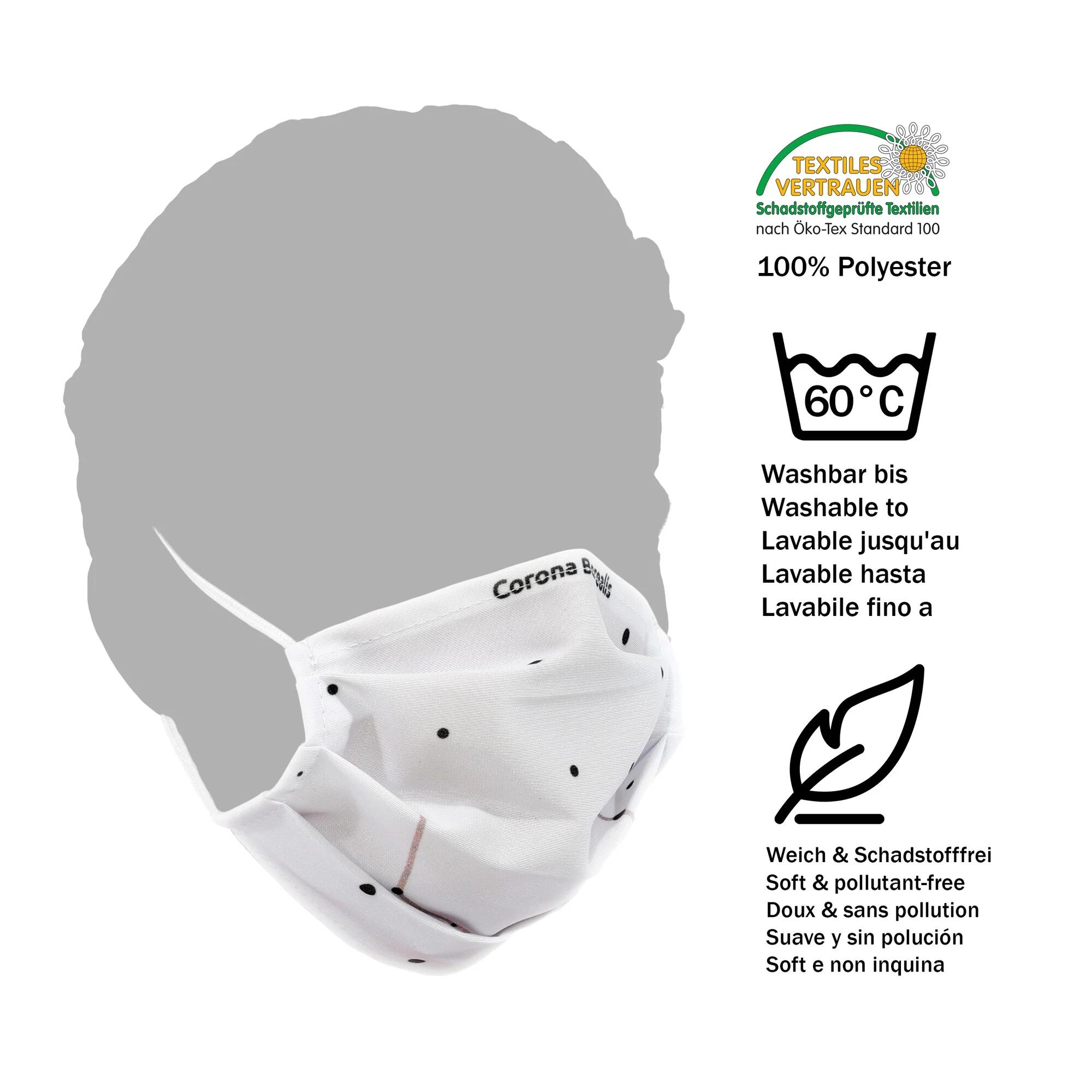 Masque en polyester Corona Borealis (Couronne boréale), 5 pièces
