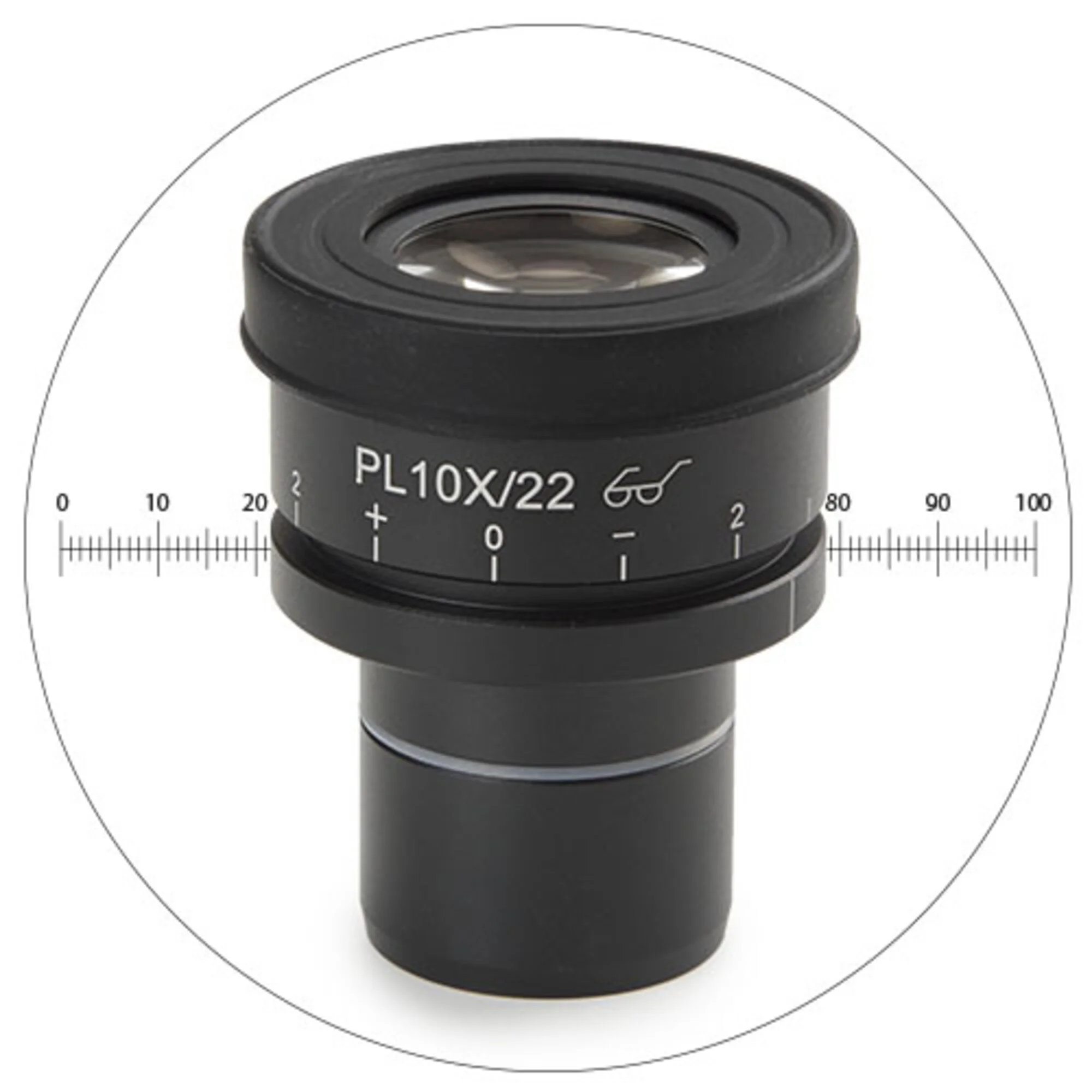 Oculaire de mesure  AE.3223, HWF 10 eyepiece micrometer reticule (Oxion)