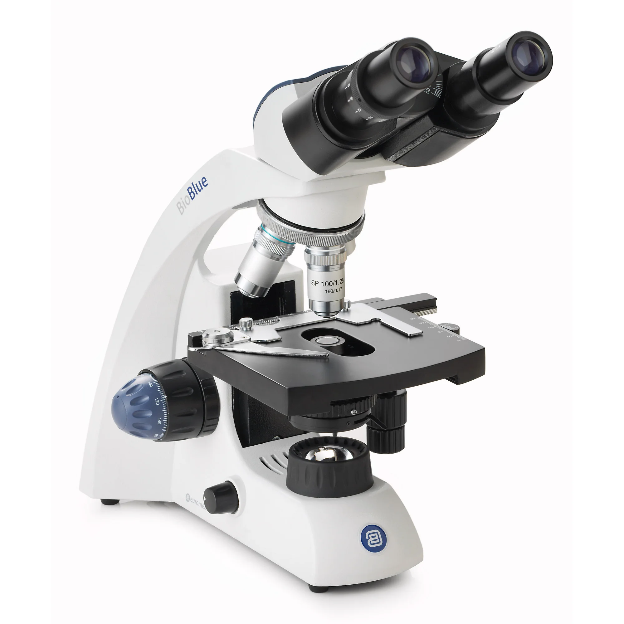 Microscope  BioBlue, BB.4260, bino, DIN, semiplan, 40x-1000x, 10x/18 NeoLED, 1W