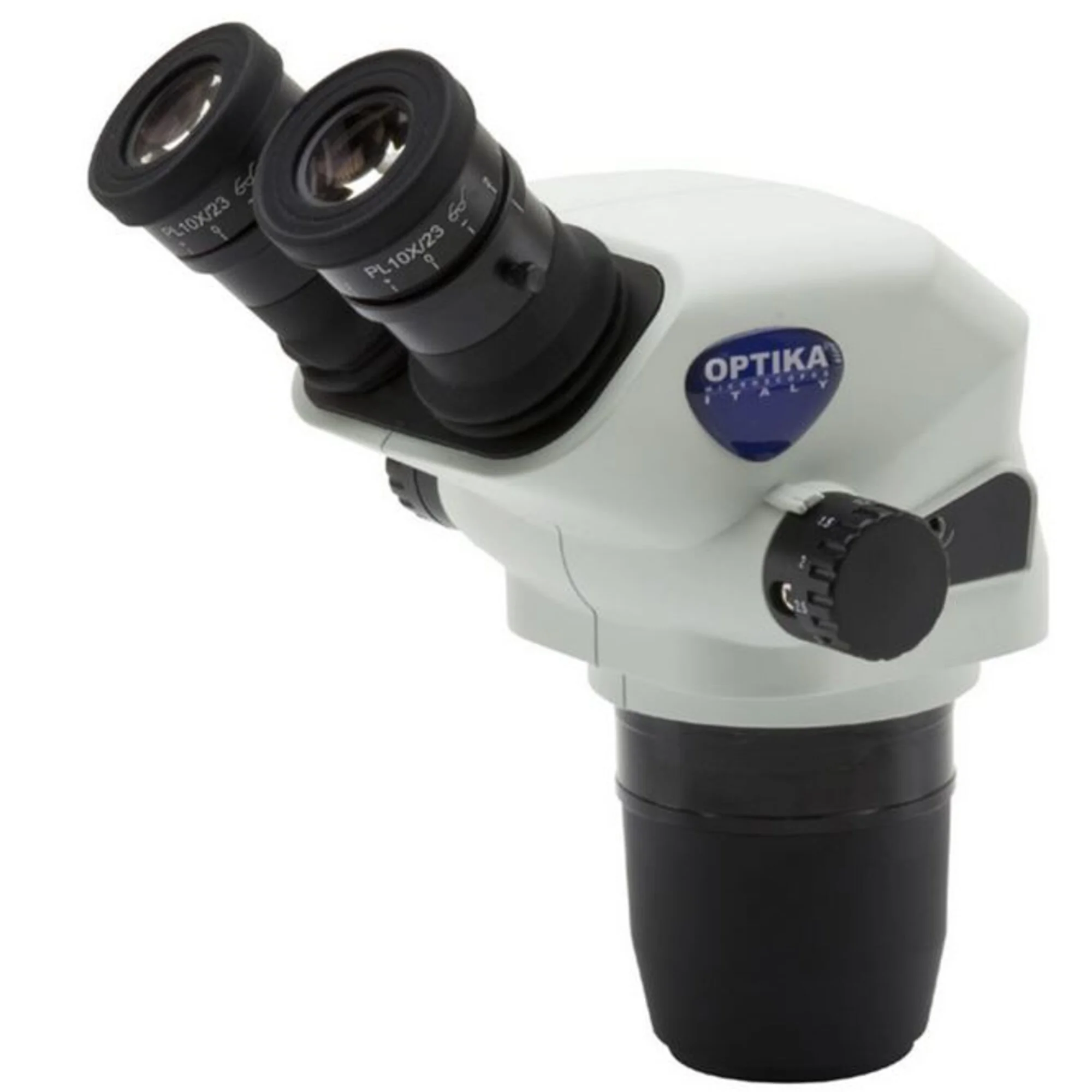 Tête zoom  SZO-B, bino, 6.7x-45x, w.d. 110 mm, Ø 23 mm, click stop