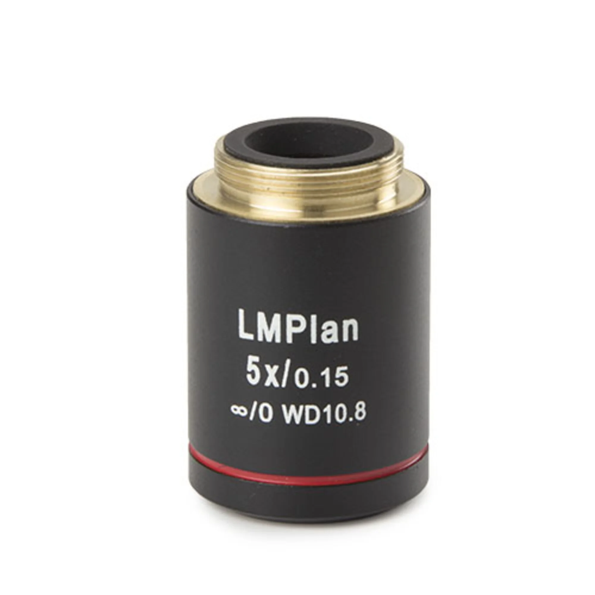 Objectif  AE.3172 Plan achromatic M-IOS DIN PL 5x/0.15 objective. WD 10.8 mm  (Oxion MET)