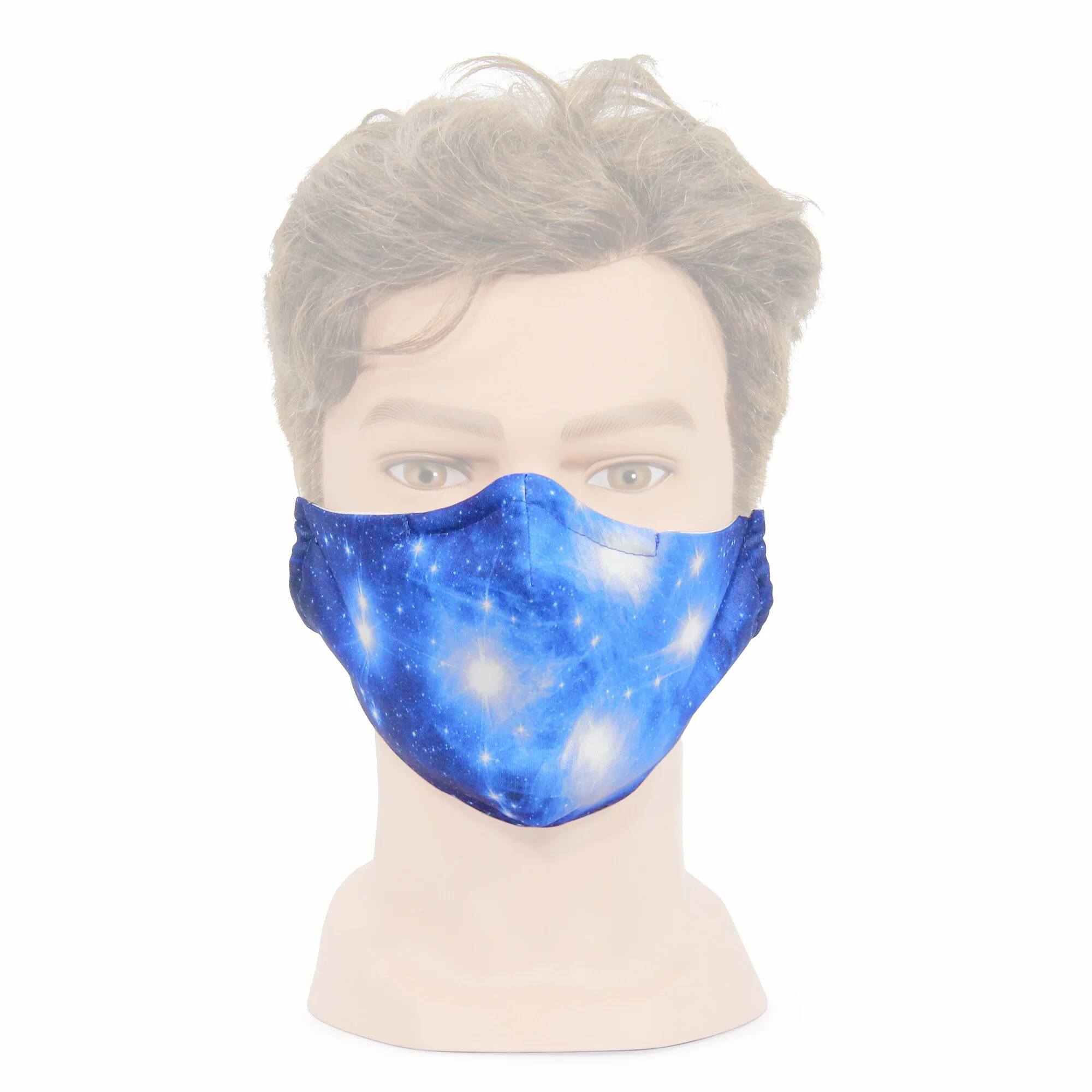 Masque facial blanc avec motif astronomique "Pléiades" 5 pièces