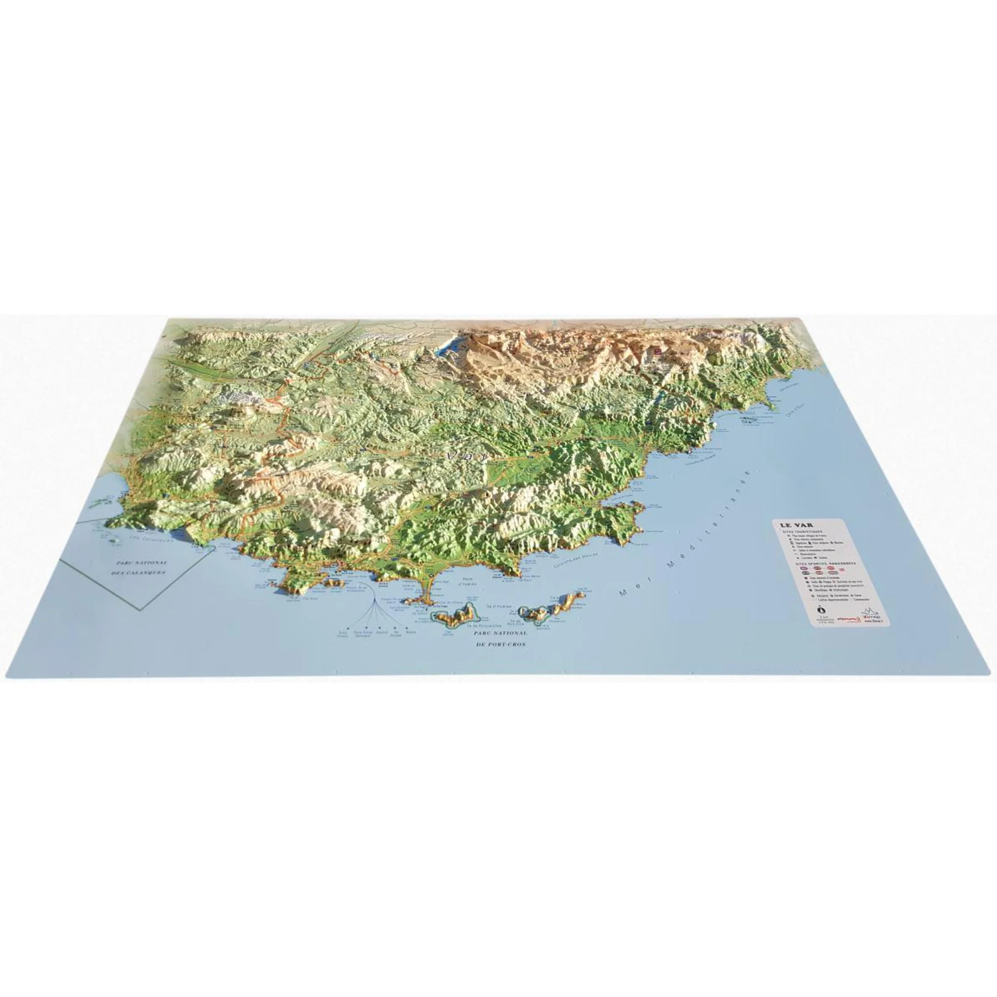 Carte régionale  Le Var
